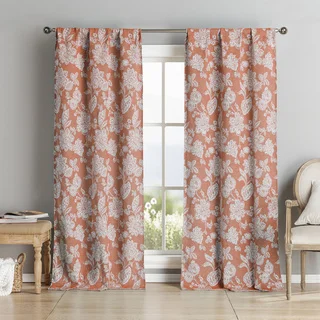 Carren Chenille Pole-top Curtain Panel Pair