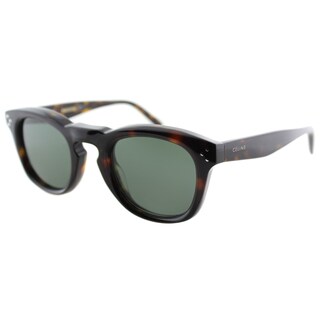 Celine CL 41371 086 Dark Havana Plastic Fashion Grey Green Lens Sunglasses