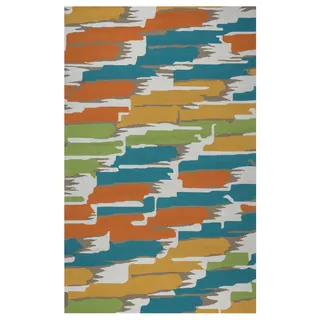 Rizzy Home Multi Azzura HIll Indoor/Outdoor Abstract Area Rug (7'6 x 9'6)