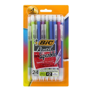 Bic Xtra Sparkle HB #2 Multicolor Plastic Barrel 0.7-millimeter Mechanical Pencils (Case of 24)