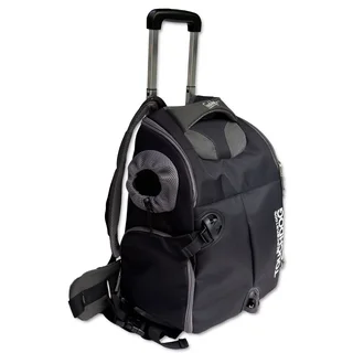 Touchdog Wuffle Duffle Waterproof Nylon Wheeled Backpack Pet Carrier