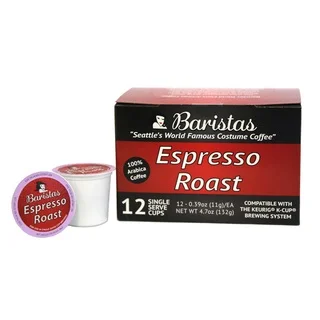 Baristas Espresso Roast Single Serve K-Cups (Pack of 12)