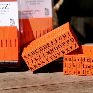 Mason Row Pegz Uppercase Clickable Alphabet Stamp Set