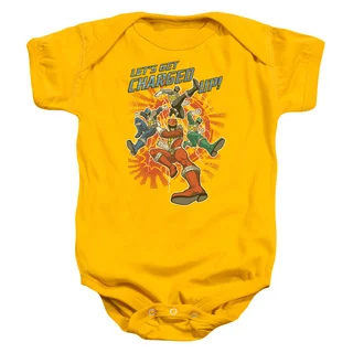 Power Rangers/Charged Up Infant Snapsuit in Gold