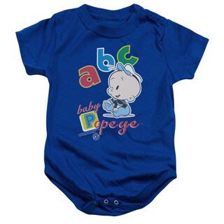 Popeye/Abc Infant Snapsuit in Royal