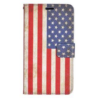 Insten Colorful United States National Flag Leather Case Cover with Stand/ Wallet Flap Pouch For Samsung Galaxy S6 Edge Plus