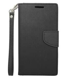 Insten Black Leather Case Cover Lanyard with Stand/ Wallet Flap Pouch For Samsung Galaxy Note 4