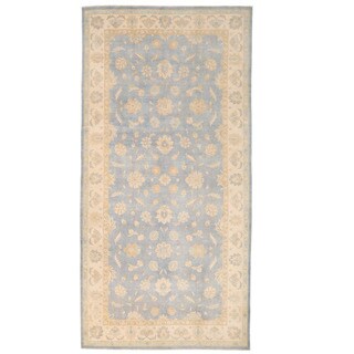 Herat Oriental Afghan Hand-knotted Oushak Wool Rug (8'10 x 17'9)