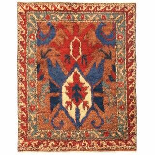 Herat Oriental Afghan Hand-knotted Gabbeh Wool Rug (6'2 x 7'8)