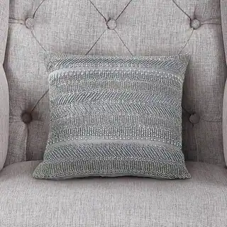 Echelon Home Lauren Beaded Decorative Pillow