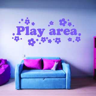 Style & Apply Play Area Multi-color Vinyl Wall Decal