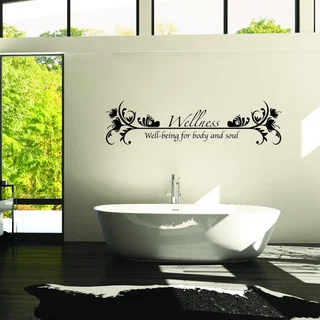 Style and Apply 'Wellness' Multicolor Vinyl Wall Decal