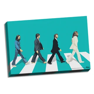 The Beatles Green Horizon Abbey Road 24x36 Canvas