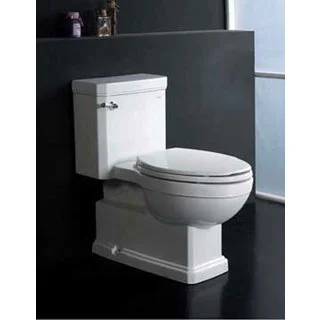 Everett White Ceramic Eco-friendly Toilet