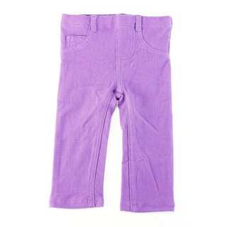 First Impressions Girls' Purple Cotton 12 Months Baby Pants