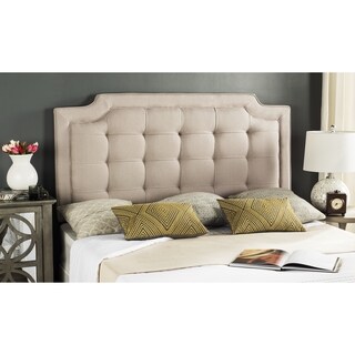 Safavieh Saphire Taupe Upholstered Tufted Headboard (Queen)