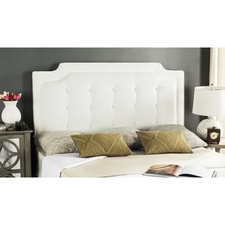 Safavieh Saphire White Upholstered Tufted Headboard (Queen)