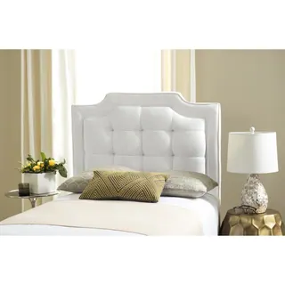 Safavieh Saphire White Upholstered Tufted Headboard (Twin)