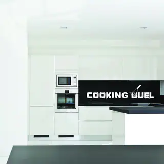 Style & Apply Cooking Duel Multicolored Vinyl Wall Decal
