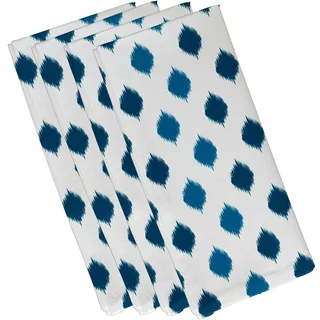 19 x 19-inch Ikat Dot Stripes Geometric Print Napkin (Set of 4)