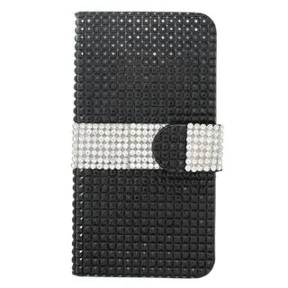 Insten Leather Diamond Bling Case Cover with Wallet Flap Pouch For Apple iPhone 6/ 6s