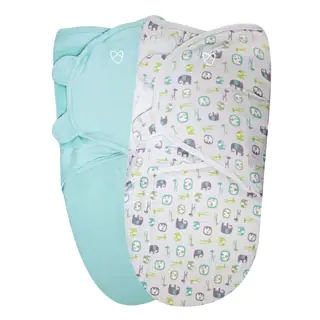Summer Infant Elephant Pebble Organic 2-pack Original SwaddleMe Infant Wraps