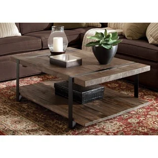 Modesto Natural-finished Reclaimed Wood Large Coffee Table