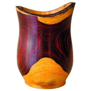 Cocobolo Decorative Vase