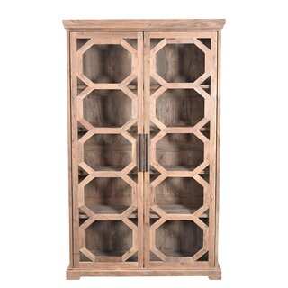 Aurelle Home French Rustic Solid Wood Cabinet
