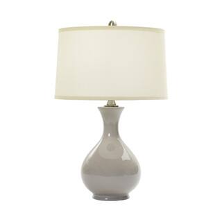 24-inch Swanky Grey Ceramic Table Lamp