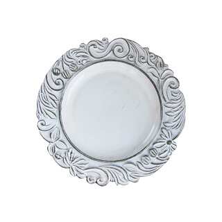 Aristocratic White Antique 14-inch Charger Plate