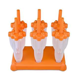 Tovolo Rocket Pop Orange Plastic Molds (Pack of 6)