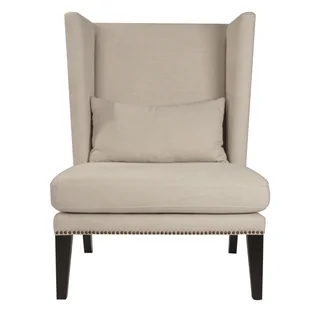Gray Manor Dorothy Oatmeal Linen Club Chair