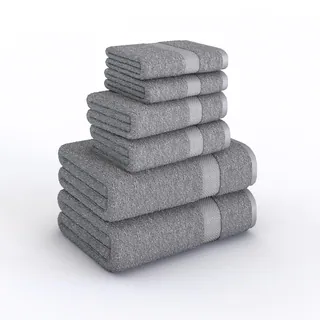 Porch & Den Holly Hills Lunsford Cotton 600 GSM 6-piece Towel Set