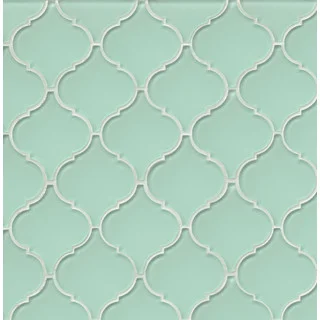 Bedrosians Mallorca Collection Arabesque Message In a Bottle Glass Tile (Box of 11 sheets)