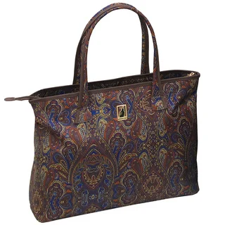 London Fog Soho Collection Brown Polyester 20-inch City Shopper Tote Bag