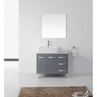 Tilda 36" Single Bathroom Vanity Cabinet Set in Grey