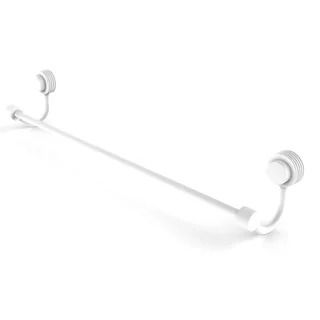 Allied Brass Venus Collection Clear Brass 18-inch Towel Bar with Groovy Accent