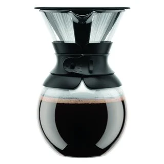 Bodum Black 34-ounce Pour-over Coffee Maker with Permanent Filter