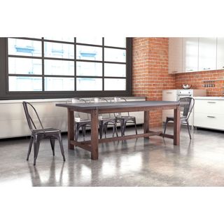 Zuo Greenpoint Distressed Grey Wood Dining Table
