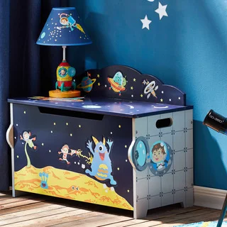 Fantasy Fields Outer Space Blue Finish Wood Toy Chest