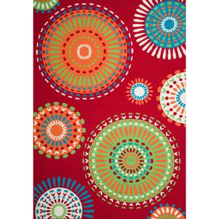 Christopher Knight Home Roxanne Mala Indoor/Outdoor Red Rug (7' x 10')