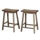 Simple Living Marney Rubberwood 24-inch Counter-height Saddle Stools (Set of 2) - N/A - Thumbnail 6