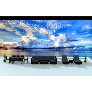 Urban Furnishing Black Series 19-piece Outdoor Dining and Sofa Sectional Patio Furniture Set