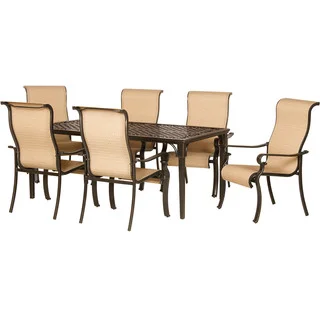 Hanover Brigantine Seven-Piece Outdoor Dining Set with Cast-top Table