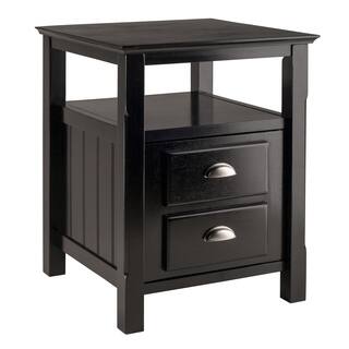 Winsome Timber Open Shelf Night Stand with Drawer