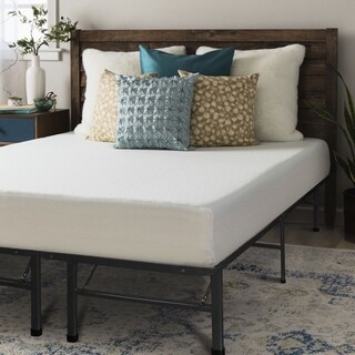 Crown Comfort 8-inch King-size Bed Frame and Memory Foam Mattress Set