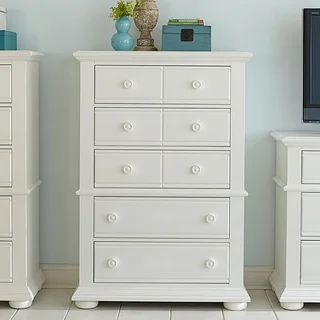 Summer House Oyster White Cottage 5-Drawer Chest