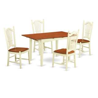 5-piece Dinette Set with Dinette Table and 4 Dinette Chairs