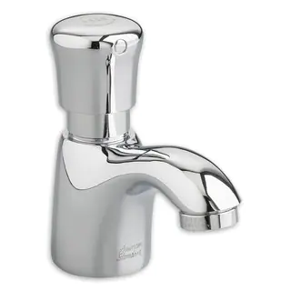 American Standard Silver Brass Single-hole Bathroom Faucet